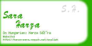 sara harza business card